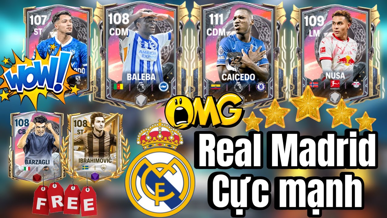 FC MOBILE | REAL MADRID CỰC MẠNH - SIÊU PHẨM OVR 111 XUẤT HIỆN | HÀNH TRÌNH XÂY DỰNG ĐH REAL MADRID.