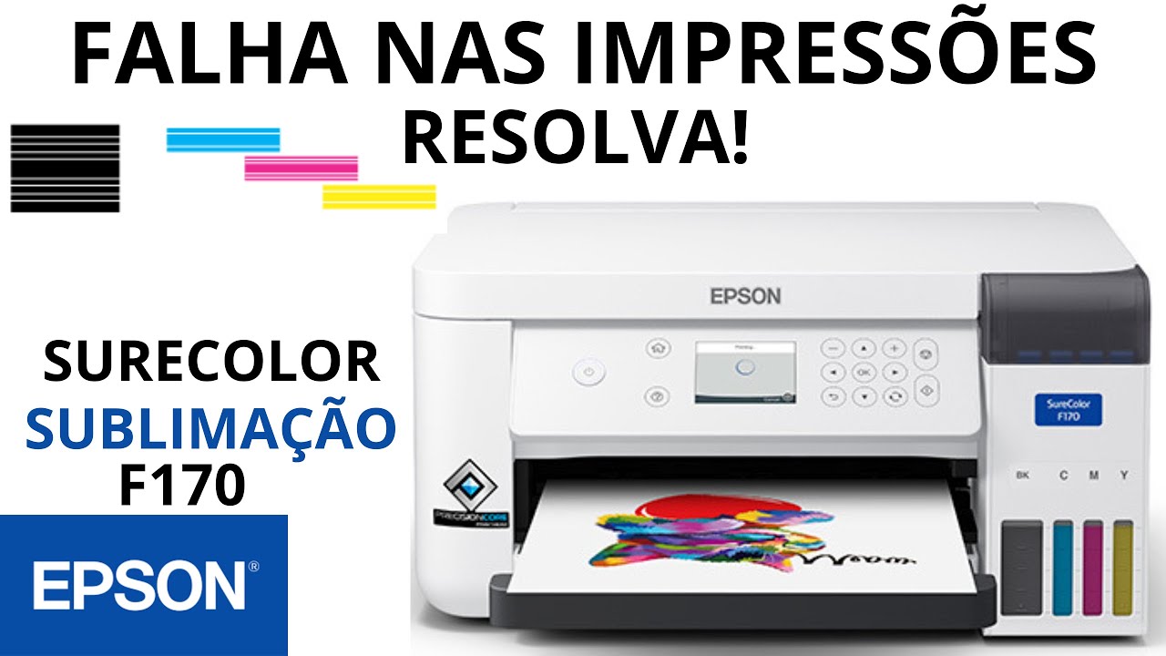 🏆 IMPRESSORA EPSON SURECOLOR F170 FALHA DE IMPRESSÃO