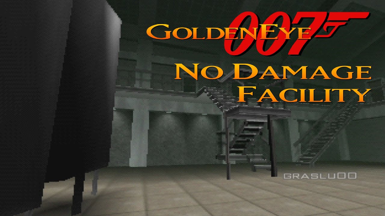 GoldenEye 007 N64 - Facility - 00 Agent - No Damage (UltraHDMI)