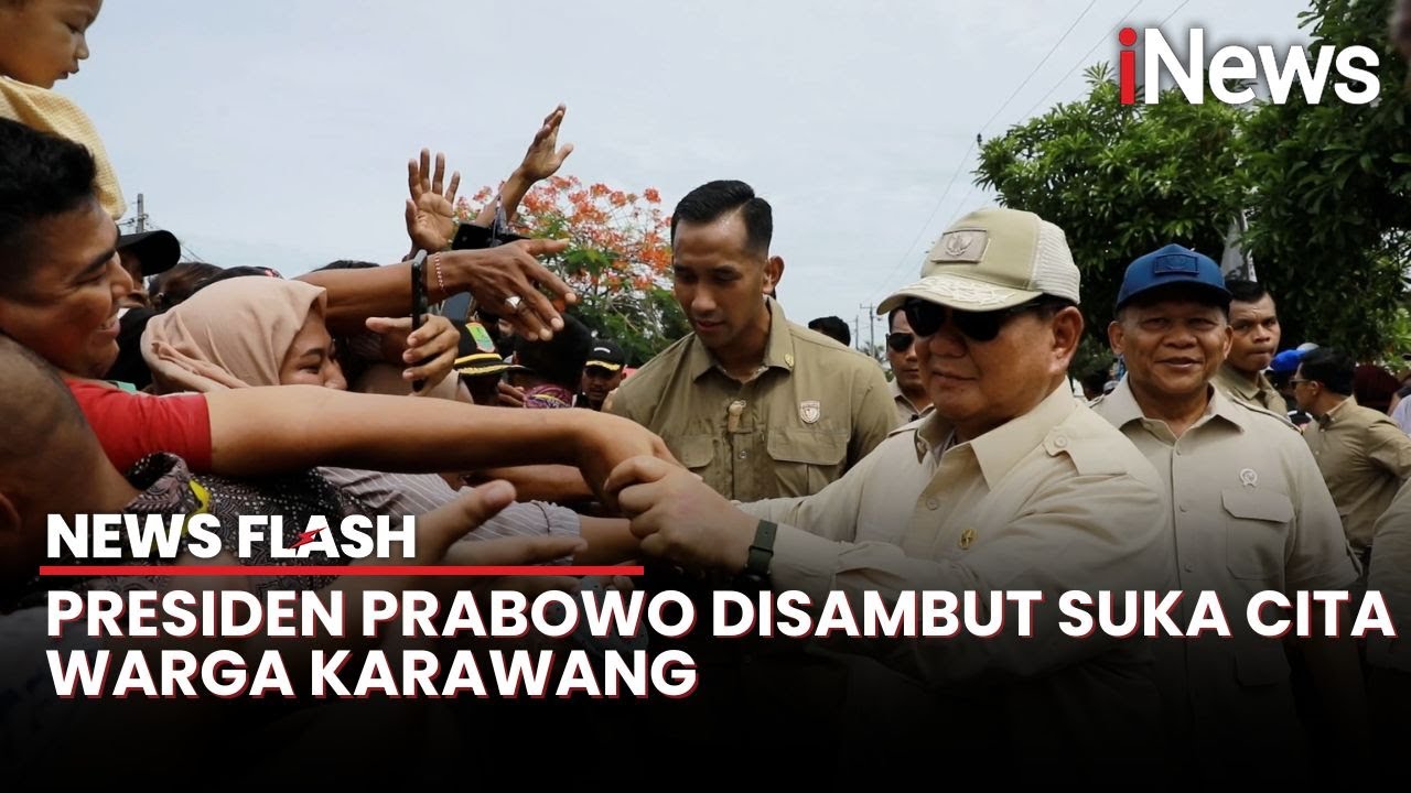 Momen Haru Kunjungan Prabowo di Karawang, Tangis Warga hingga Bocah Dicium Presiden