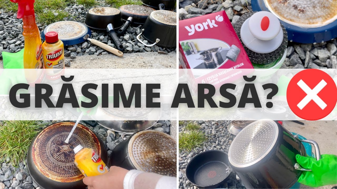 Curăță *UȘOR* GRĂSIMEA ARSĂ de pe TIGĂI // Ce produse să folosim? // Alexandra Maria