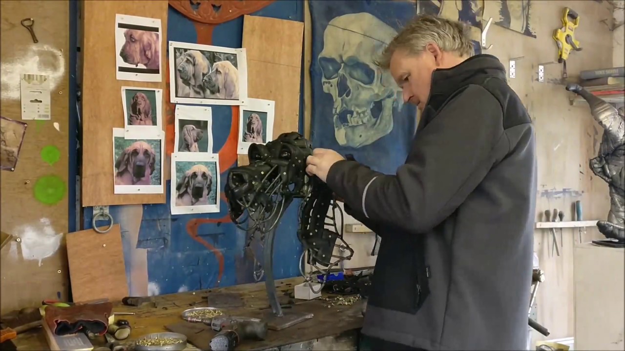Recycled tyre sculpture
