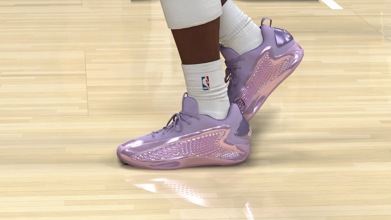 NBA 2K25 Next Gen Shoe Creator - Adidas AE 1 Low “Purple Kunzite”