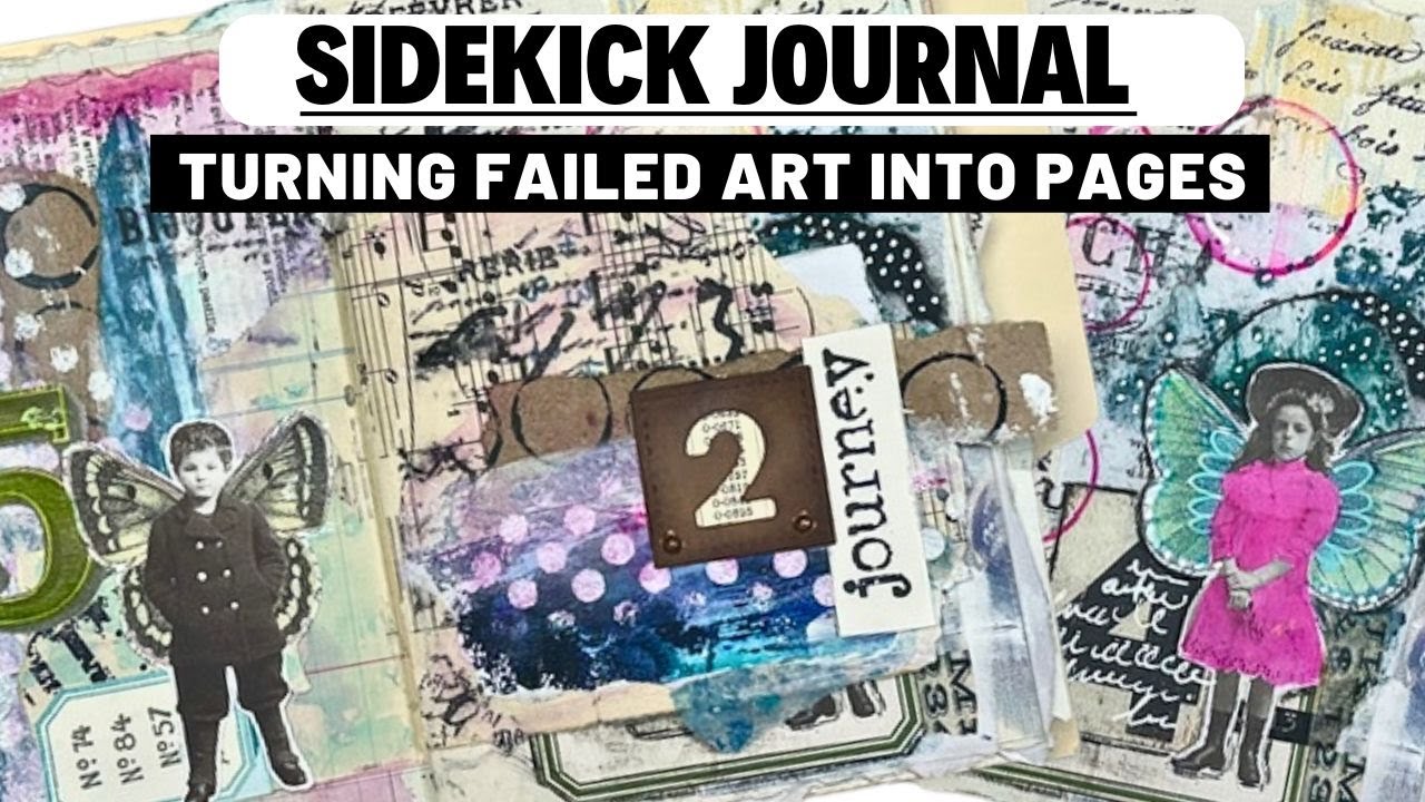 Sidekick journal turning failed art into pages