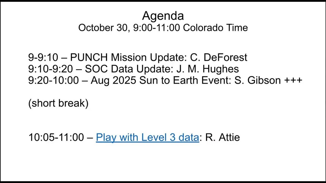 Second Bimonthly PUNCH Science Meet   2025 10 30 08 29