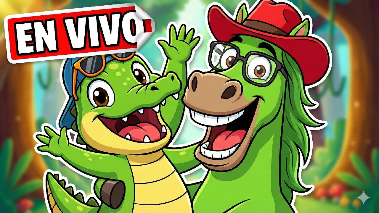 🔴 EN VIVO: Fiesta de la Granja 🚜 El Caballo Verde, Patito Juan y Cocodrilo Dante (Mix Baile)