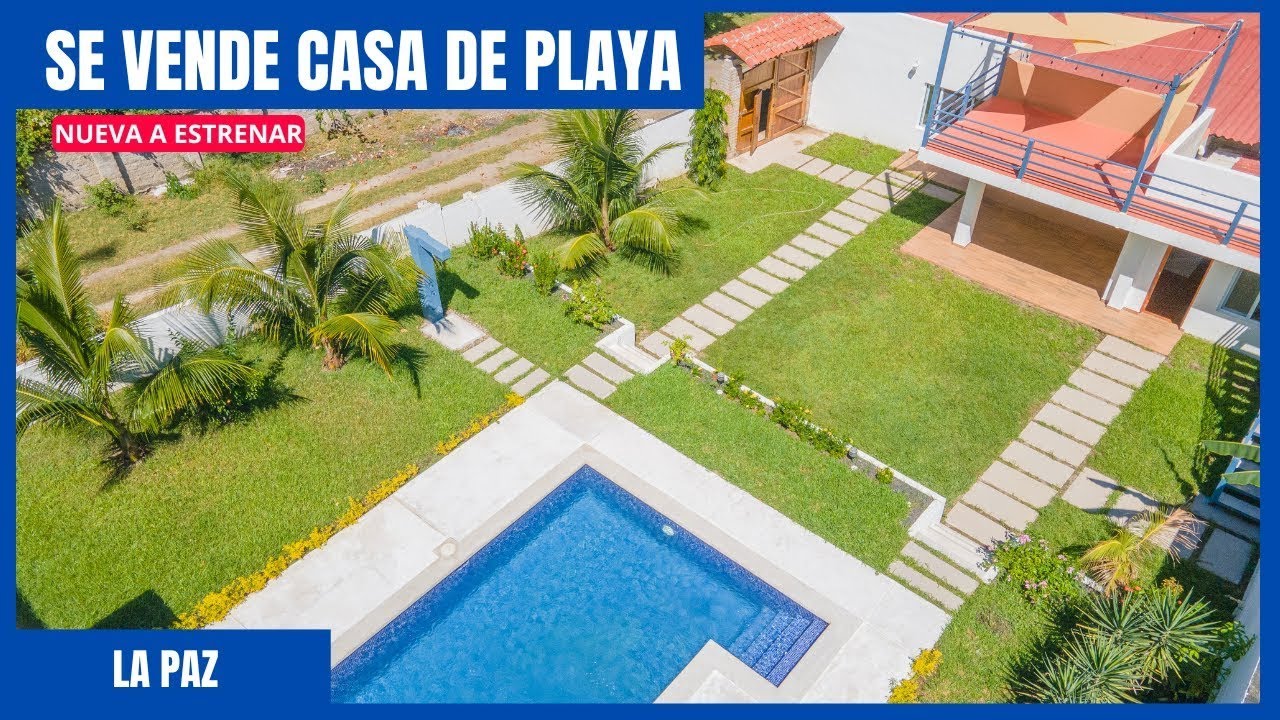 SE VENDE CASA DE PLAYA NUEVA A ESTRENAR EN PLAYA AMATECAMPO / LA PAZ