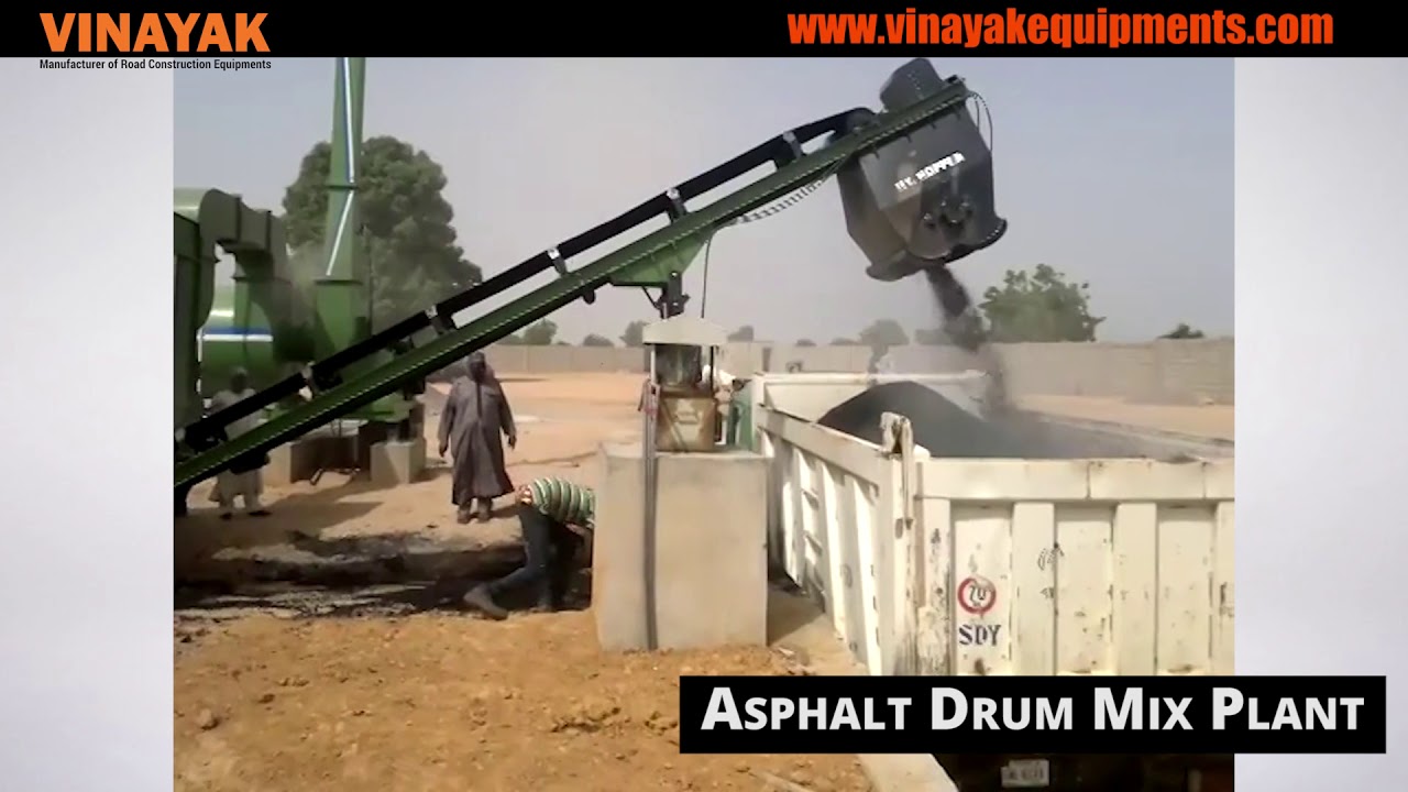 Asphalt Drum Mix Plant  - 60, 90, 120 TPH Capacity by Vinayak Construction Equipments