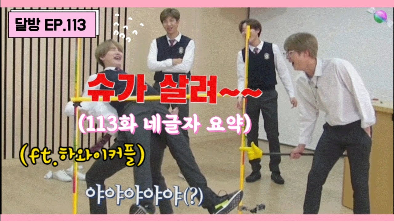 (방탄소년단/슈가/뷔/달방/웃음참기) 달려라방탄 EP.113 림보가 너무해ㅋㅋ (ft.하와이커플)
