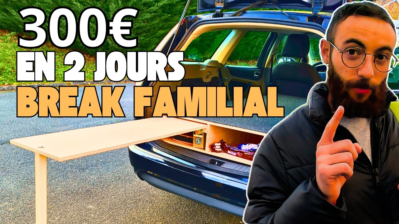 AMÉNAGER un BREAK en VAN pour 300€ : Étapes, astuces, explications !