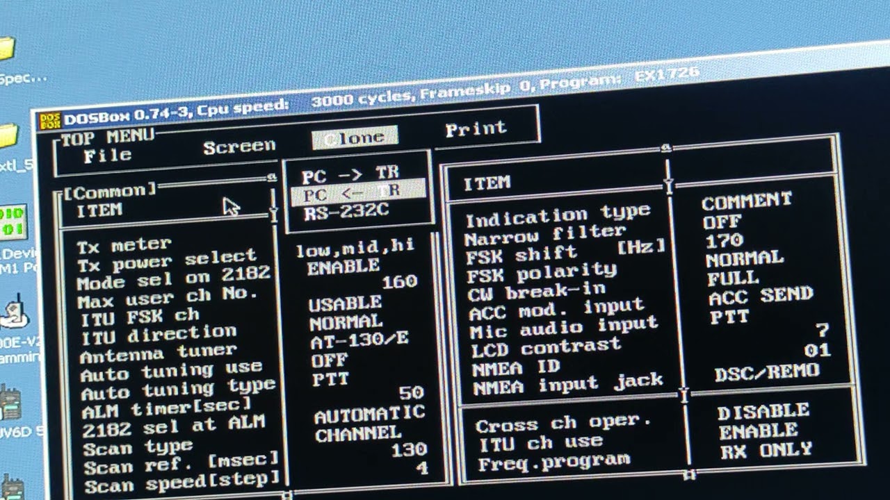 icom M-710 programming ex1726 expert