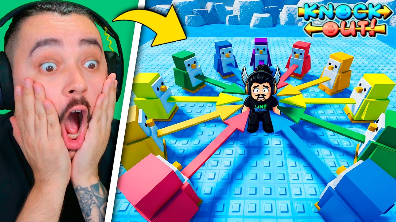 🐧 BATALHA de PINGUINS no ROBLOX!! | Knockout! - ROBLOX