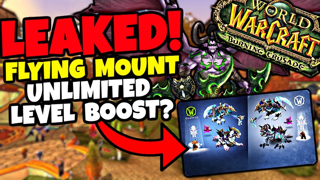 Утечка наборов TBC Shop — платные летающие ездовые животные? Неограниченные повышения уровня? Что...