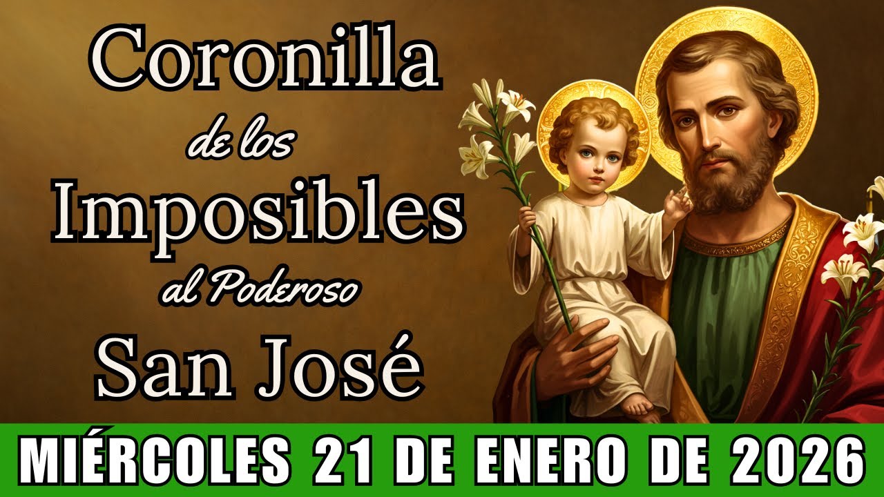 SAN JOSÉ - CORONILLA DE LOS IMPOSIBLES - DÍA DE MILAGROS - Miércoles 21 de enero de 2025