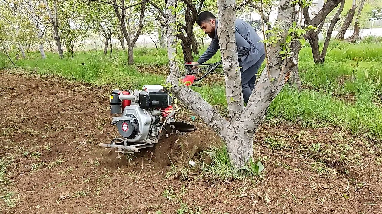 12 HP Tiller Garden Work &ndash;12 Beygir &Ccedil;apa Makinesi ile Bah&ccedil;e &Ccedil;apalama 🌱 |  Part 1