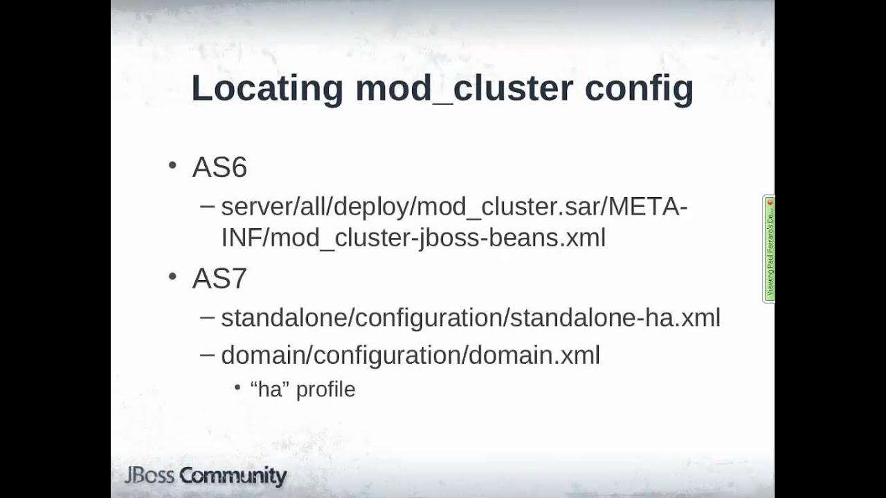 Clustering for High Availability (HA) with JBoss AS7