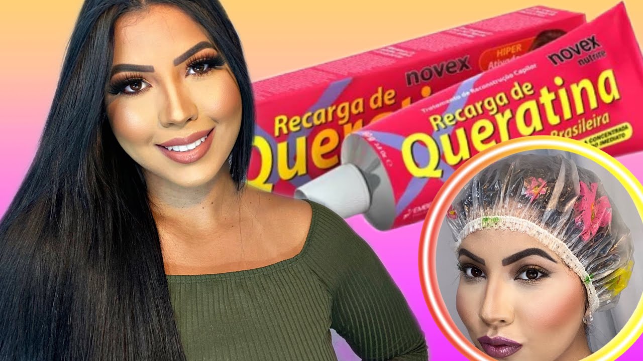 RECARGA DE QUERATINA NOVEX *passo a passo* TESTEI #2 A FAMOSINHA DO TIKTOK