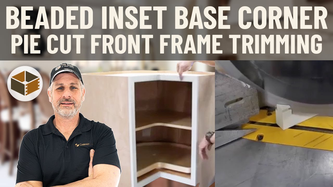 Beaded Inset Base Corner Pie Cut Front Frame Trimming (BCP, WCP) | RTA Cabinet Assembly