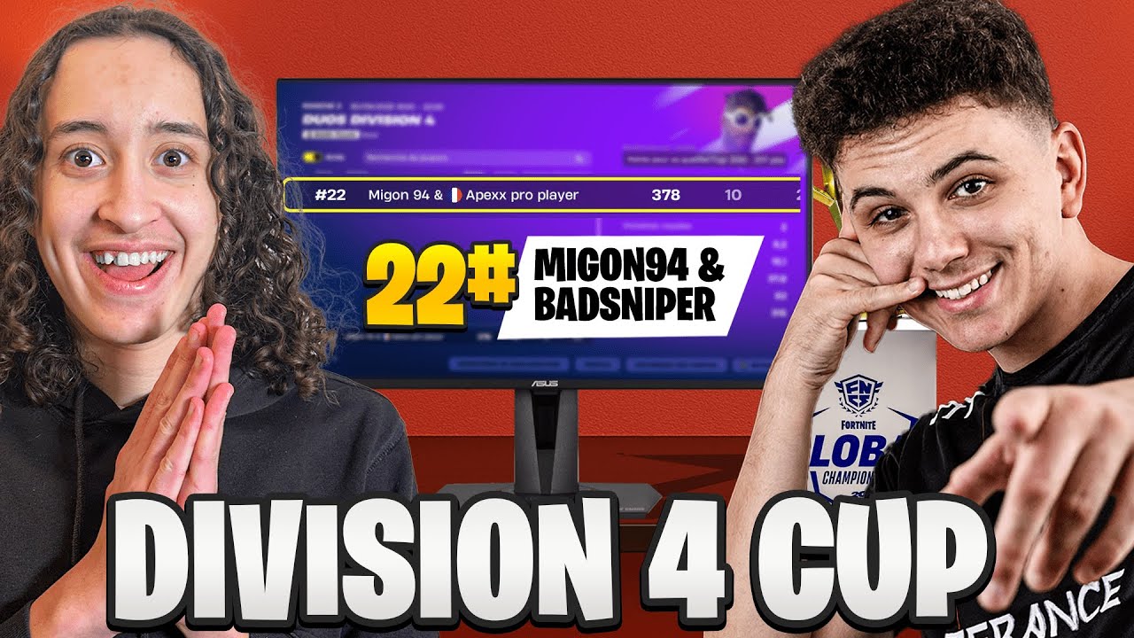 On est passés en Division 3 avec Badsniper dans la Division Cup sur Fortnite !