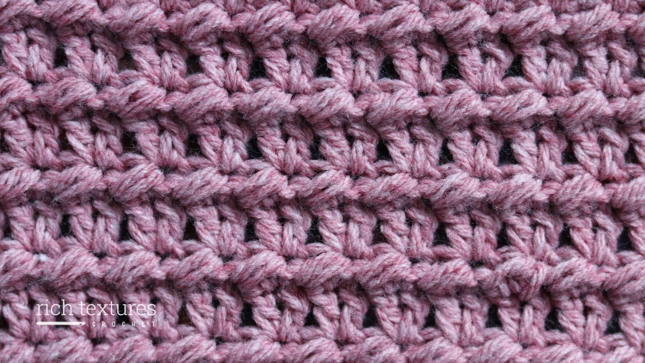 V and Cluster Stitch | How to Crochet