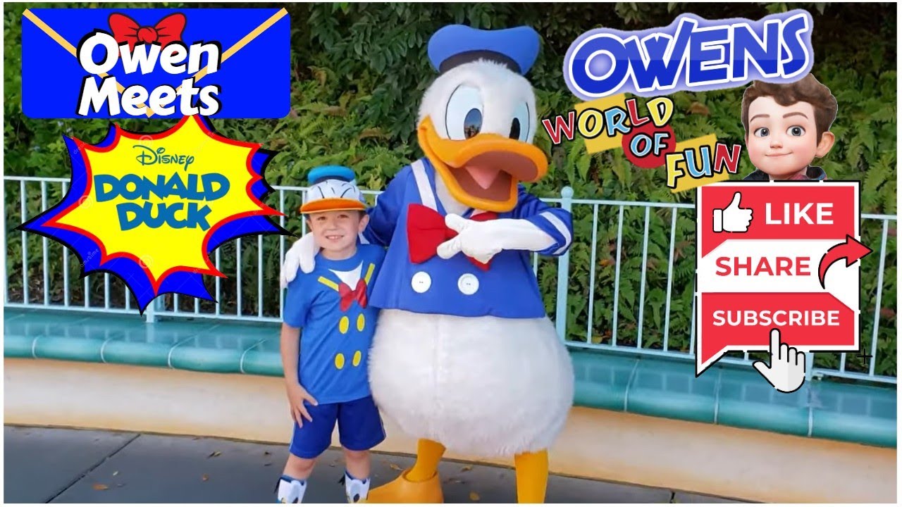 Meeting Donald Duck for the 1st time ever!!!