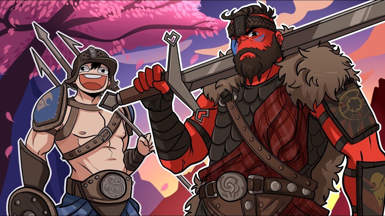 For Honor | NEW CHARACTERS - HIGHLANDER & GLADIATOR (vs Daithi de Nogla)