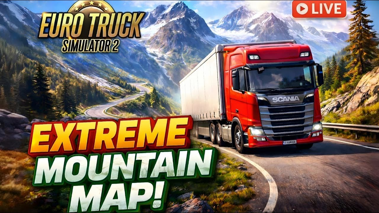 🔴Euro Truck Simulator 2 LIVE | ETS2 Tamil Chill Mountain Driving + Song Vibing Live Stream