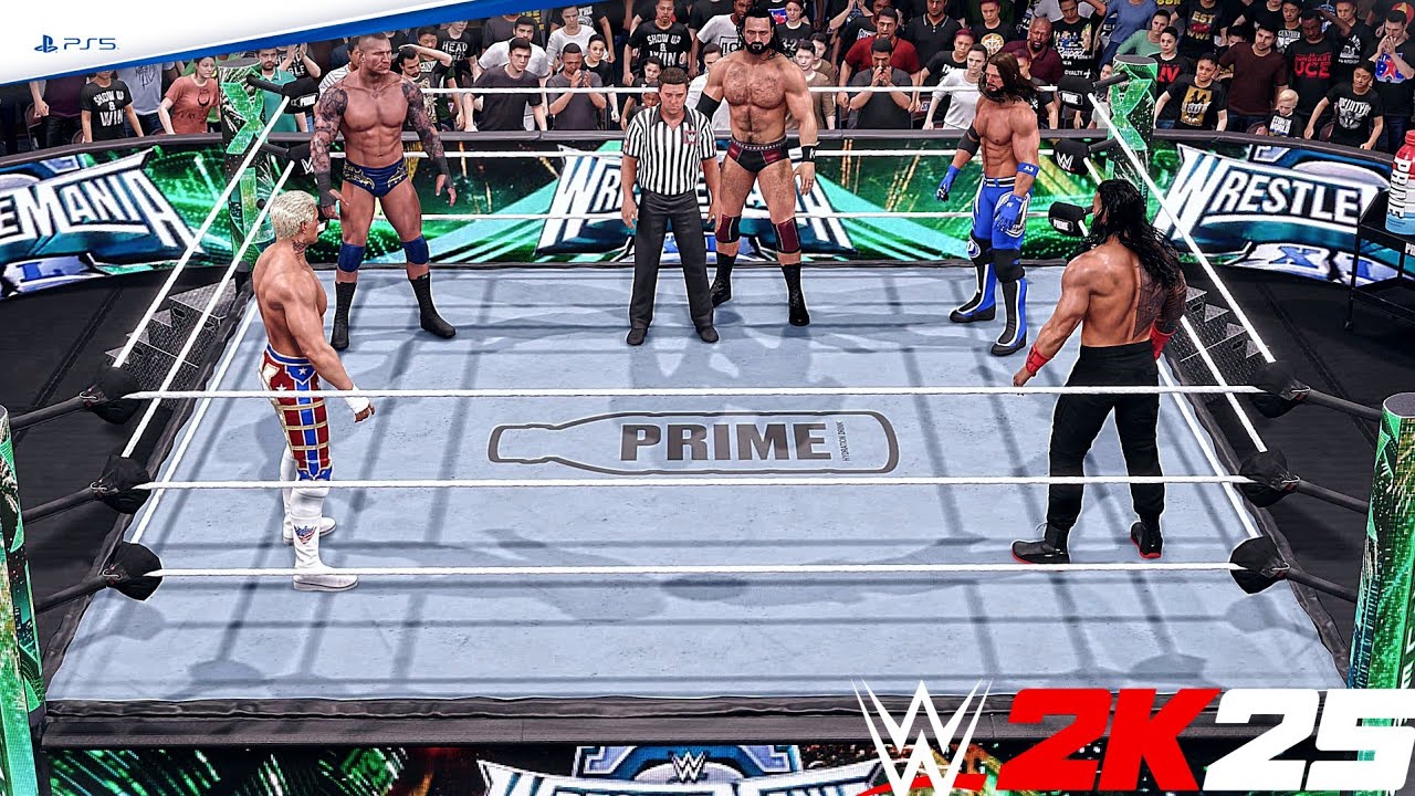 WWE 2K25 | Aj Styles vs Randy Orton vs Drew McIntyre vs Roman Reigns vs Cody Rhodes - Championship
