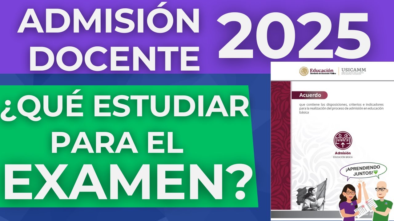 Qué estudiar para el Examen de Admisión Docente 2025 USICAMM