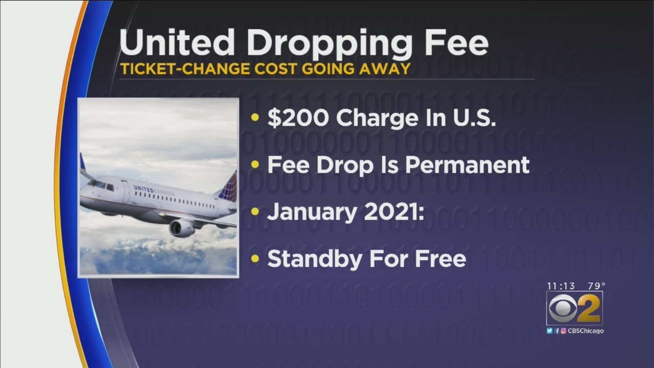 United Airlines Dropping Most Of Its Widely Scorned Ticket-Change Fees