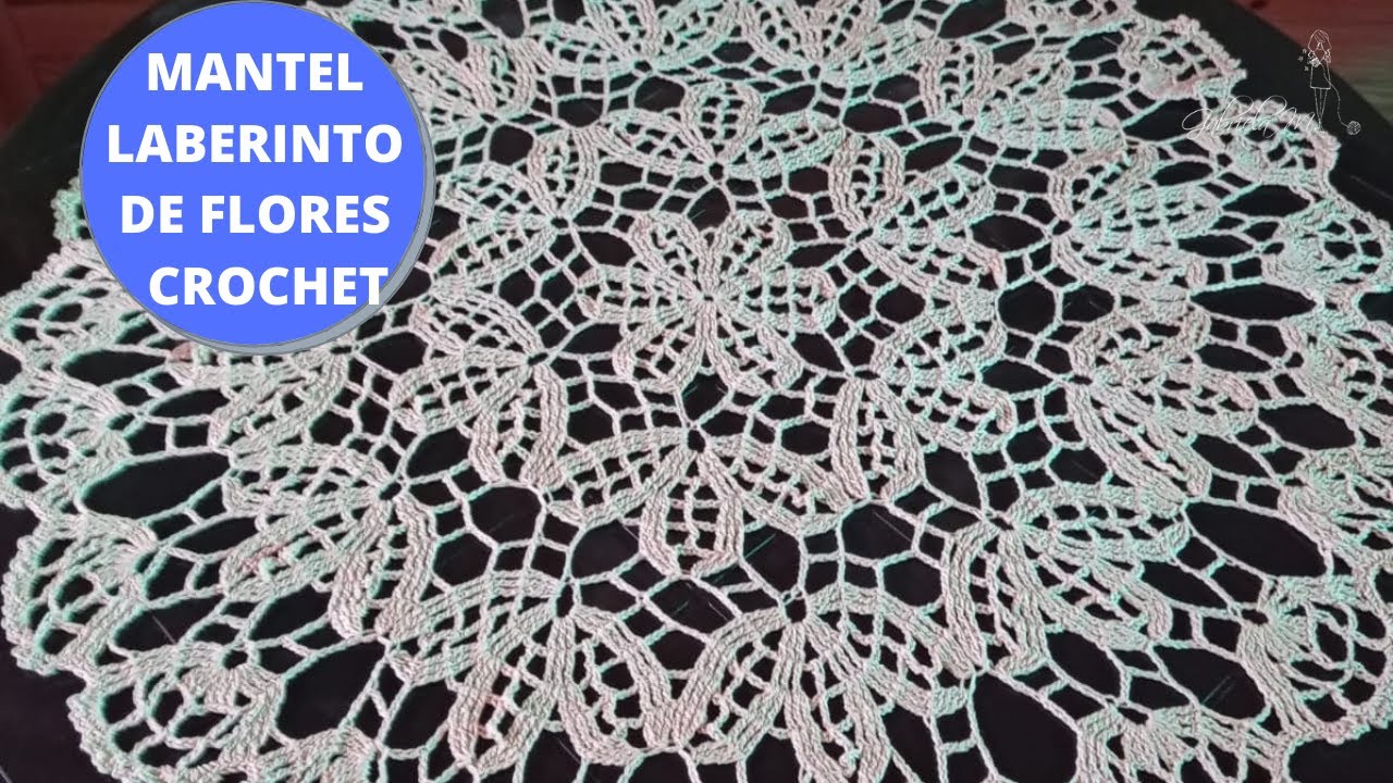 Mantel laberinto de flores en crochet paso a paso 😍 🥰 😘
