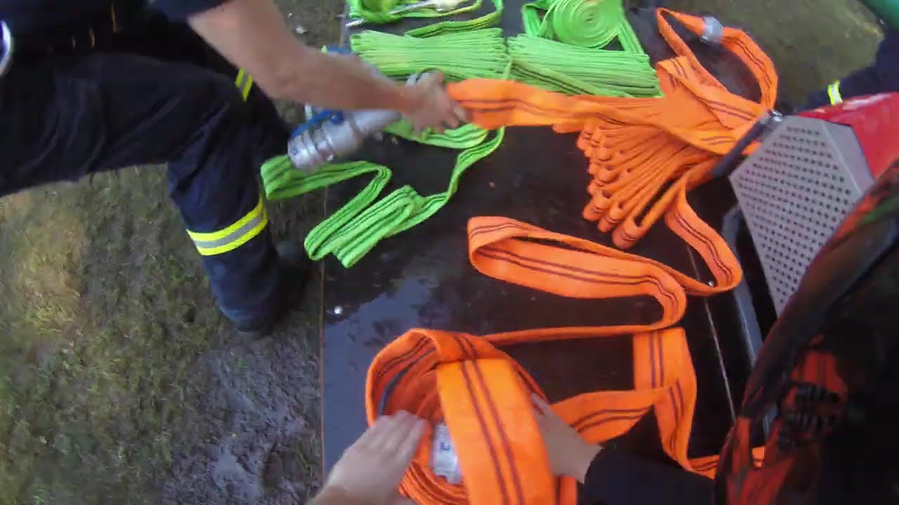 Pokallauf 100 Jahre Drauschkowitz 22.09.2024 FFW Burkau 1. Mannschaft Helmkamera  B-Mann in 33,83s