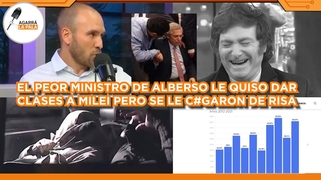 EL PEOR MINISTRO DE ALBERSO LE QUISO DAR CLASES DE ECONOMÍA A MILEI PERO SE LE C*GARON DE LA RISA