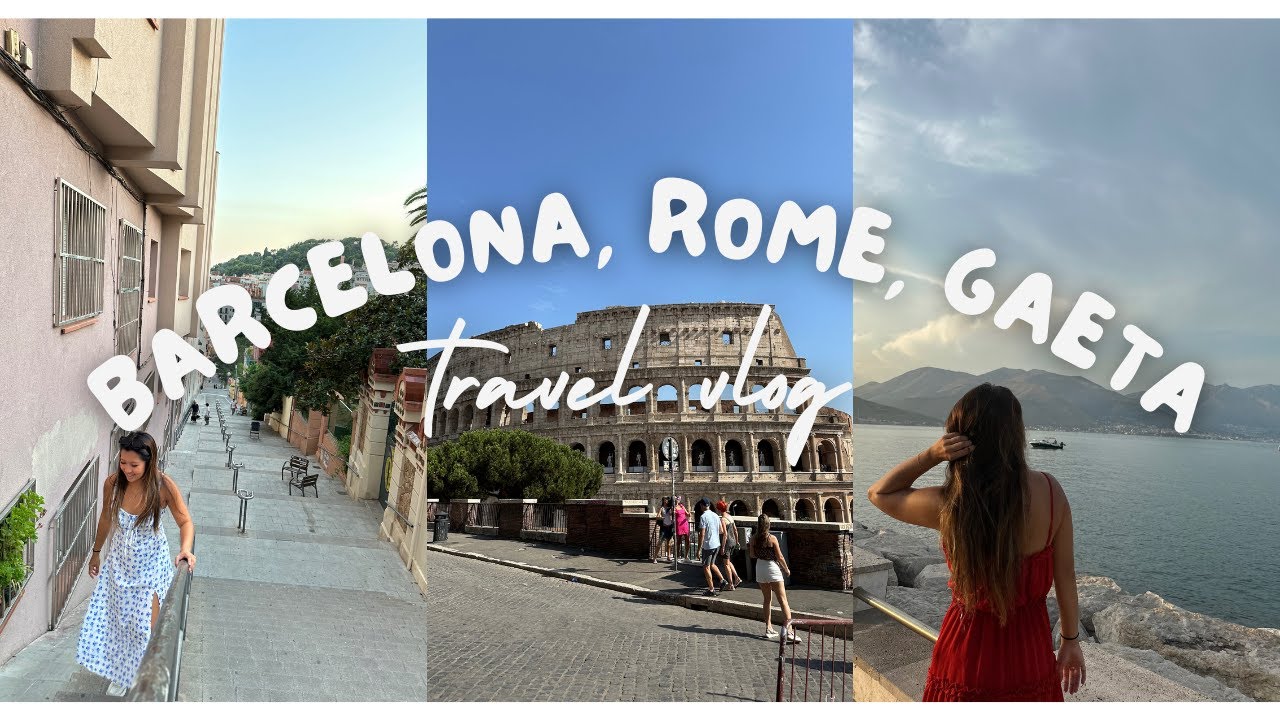 Backpacking Europe Vlog | 🇪🇸 Barcelona to 🇮🇹 Rome & Hidden Gem Gaeta (best cuzzos trip ever!)