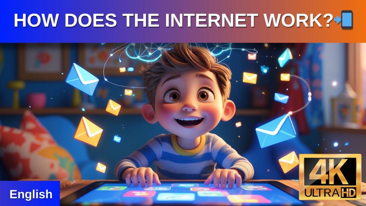 How Does the Internet Work? 🌐 Easy Explanation for Kids! | Fun Learning Animation