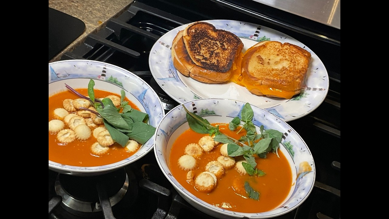Perfect sandwich and soup