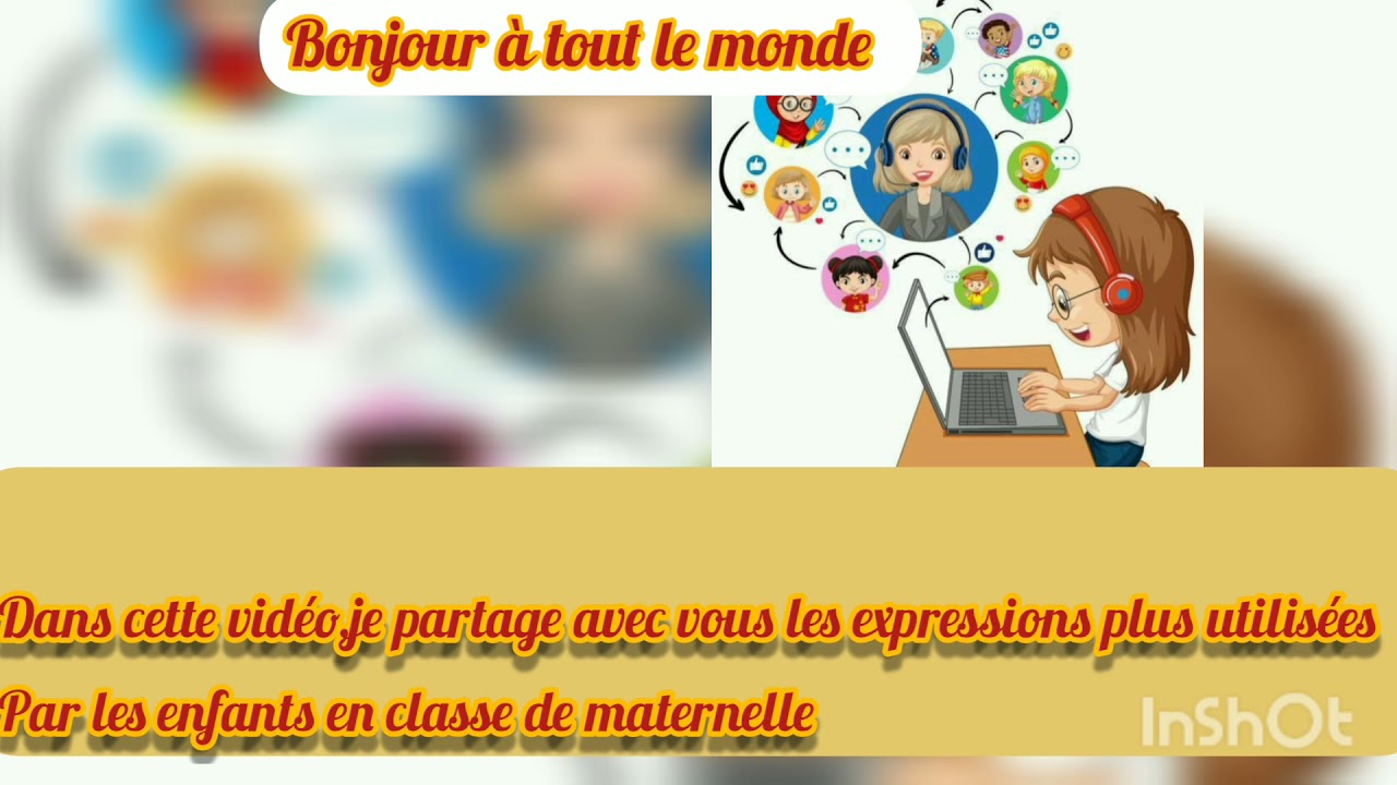 les expressions plus utilisées par les enfants en classe maternelle