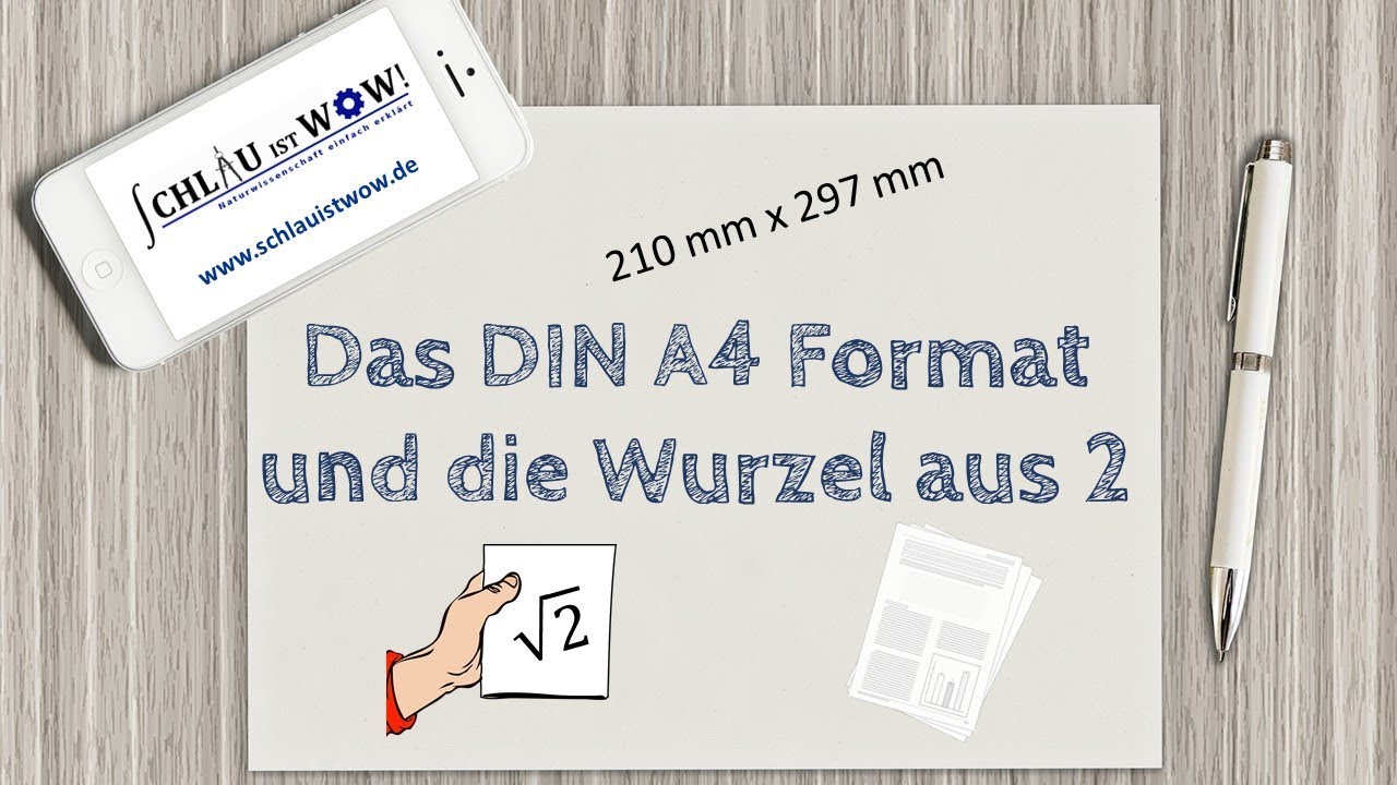 DIN A4 Format und die Wurzel aus 2