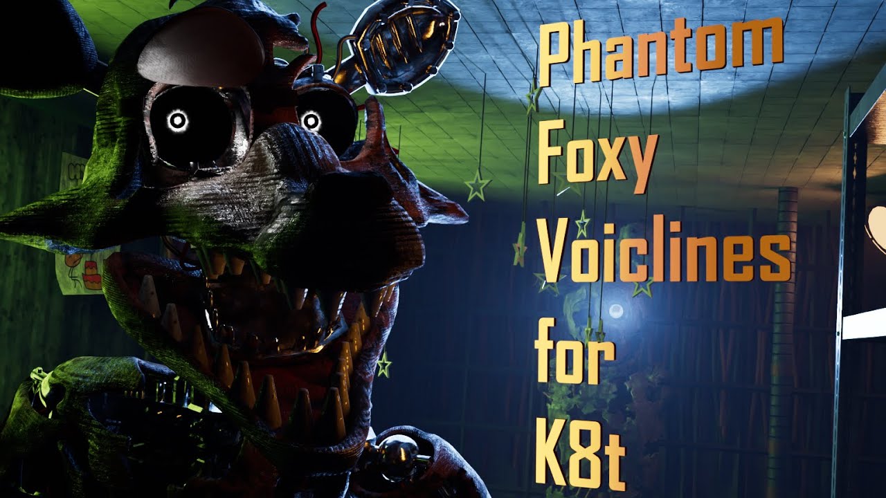 [FNAF/BLENDER] Phantom Foxy voicelines for @_k8tsfm_362