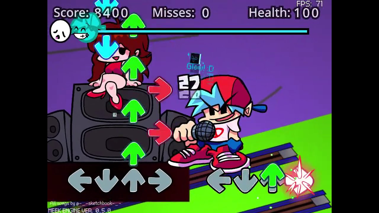 FNF Vs glowbook ((pt 1))