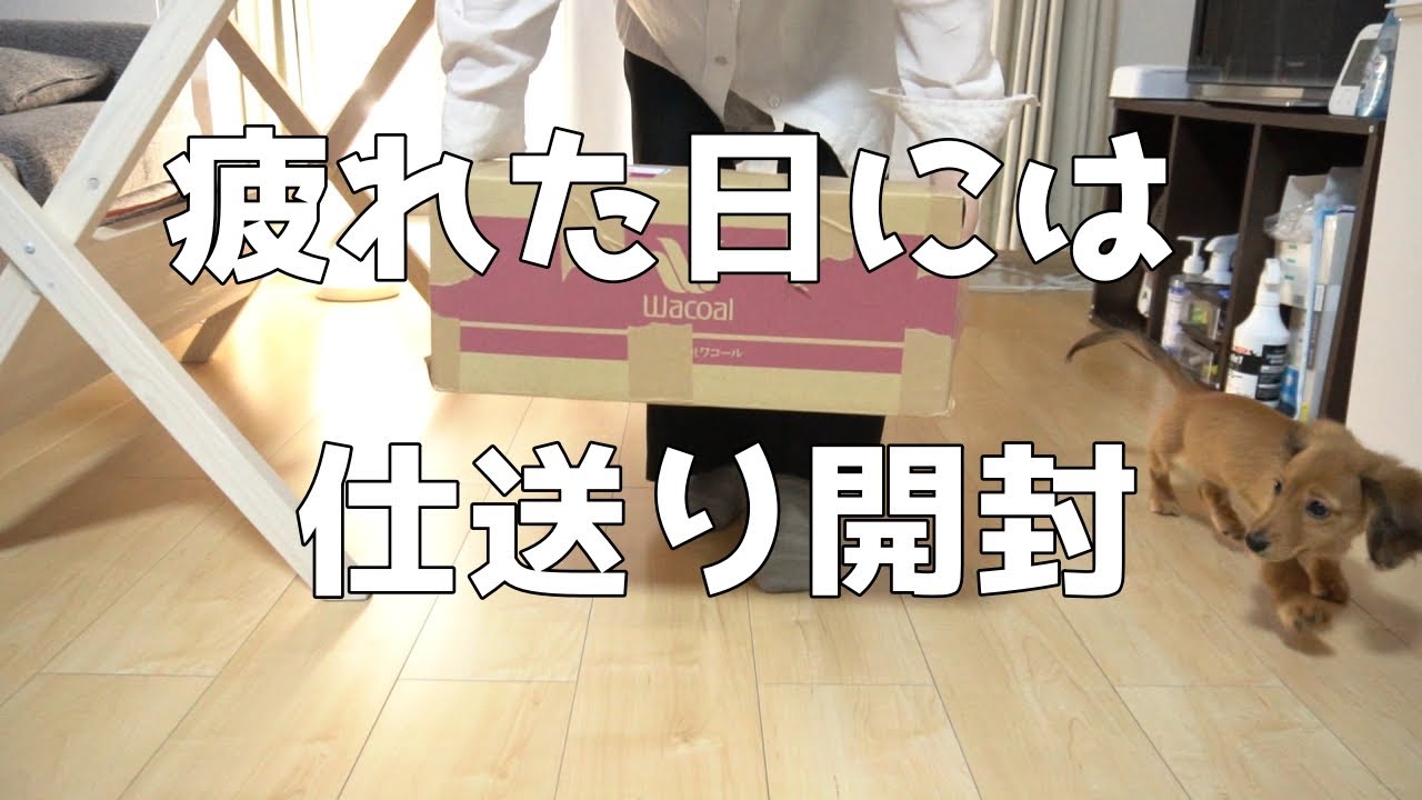 母からの仕送り開封を楽しみに仕事を終わらせた平日の夜のOLの開封【仕送り開封】/26歳OL/vlog/社会人/中身紹介