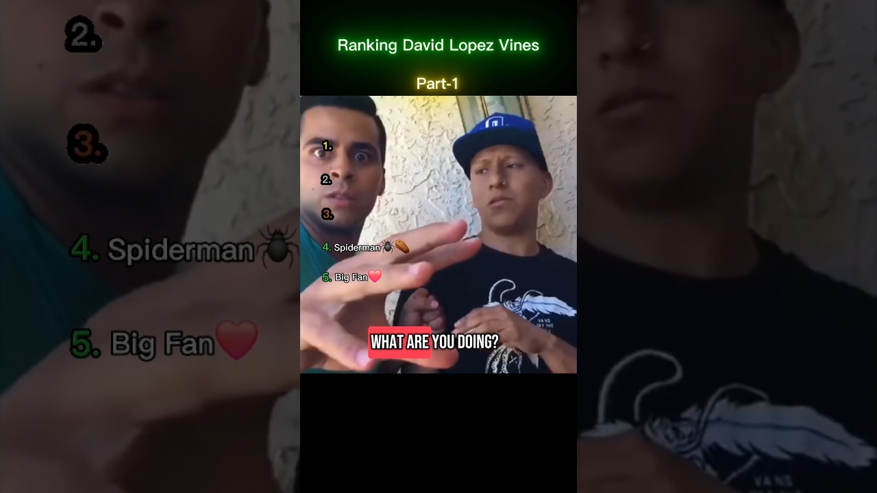 Ranking David Lopez Vines(Part-1)😂
