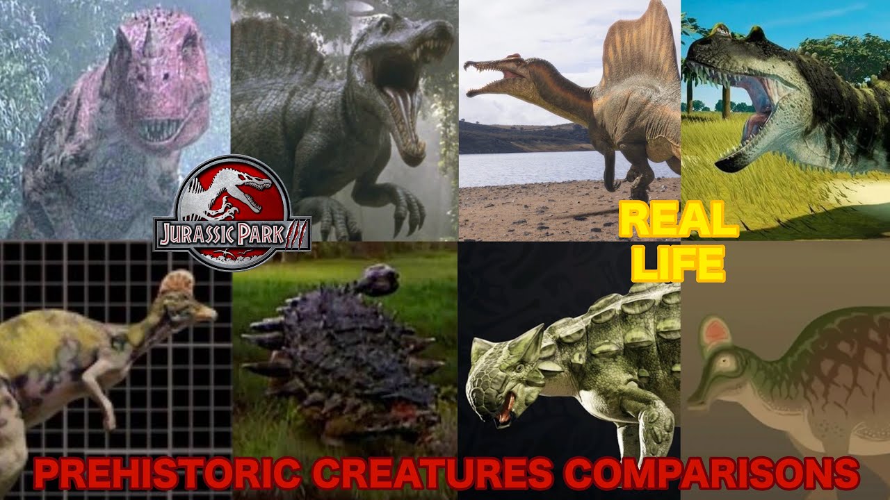 Jurassic Park 3 vs Real Life - Prehistoric Creatures Comparisons