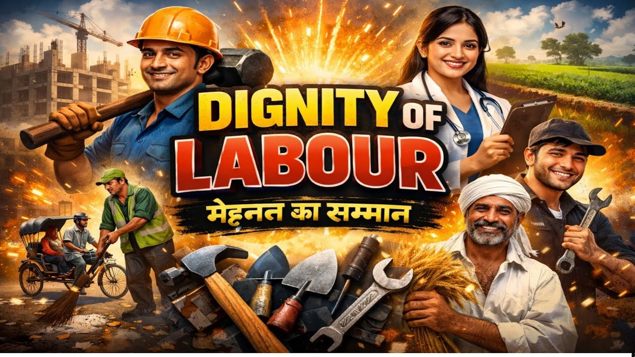 Dignity of Labour || Learn English Story with Hindi Meaning || #english 