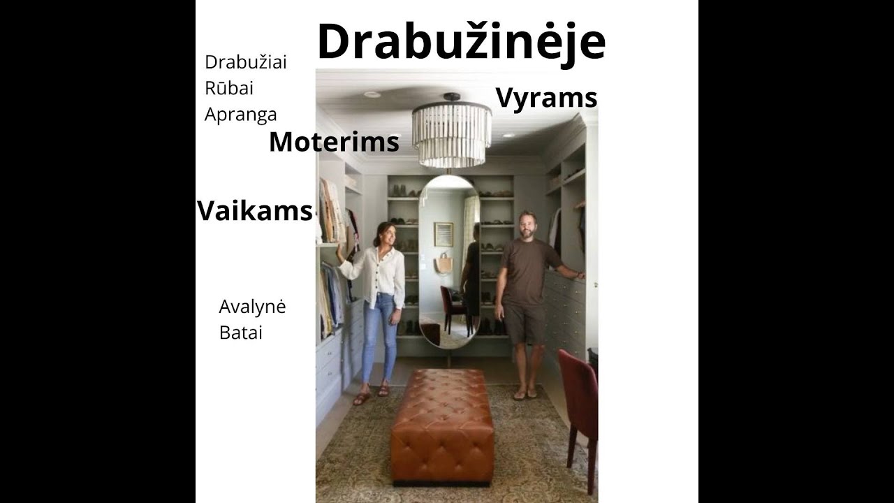 🩳🧥👖👕👗 ОДЕЖДА. В ГАРДЕРОБНОЙ.  Drabužiai, rūbai, apranga.