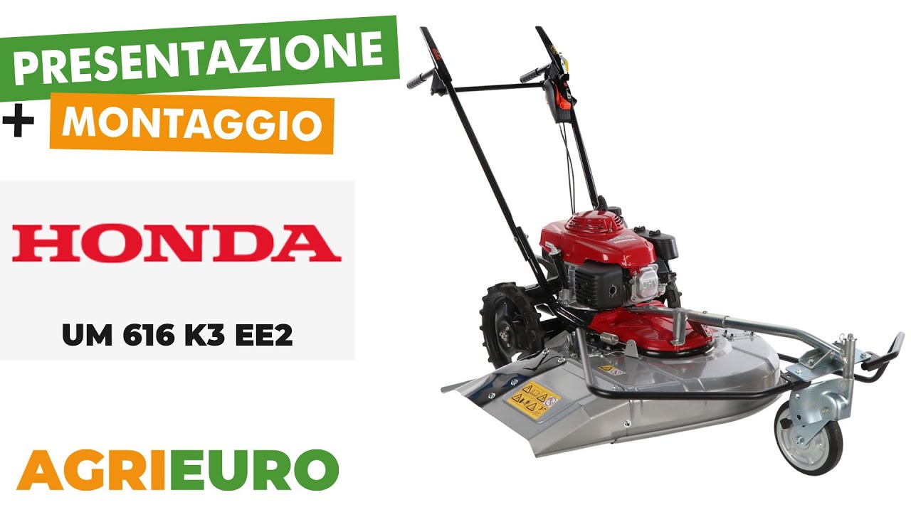 Honda UM 616 EE2 - Trinciaerba a scoppio - Presentazione e Montaggio