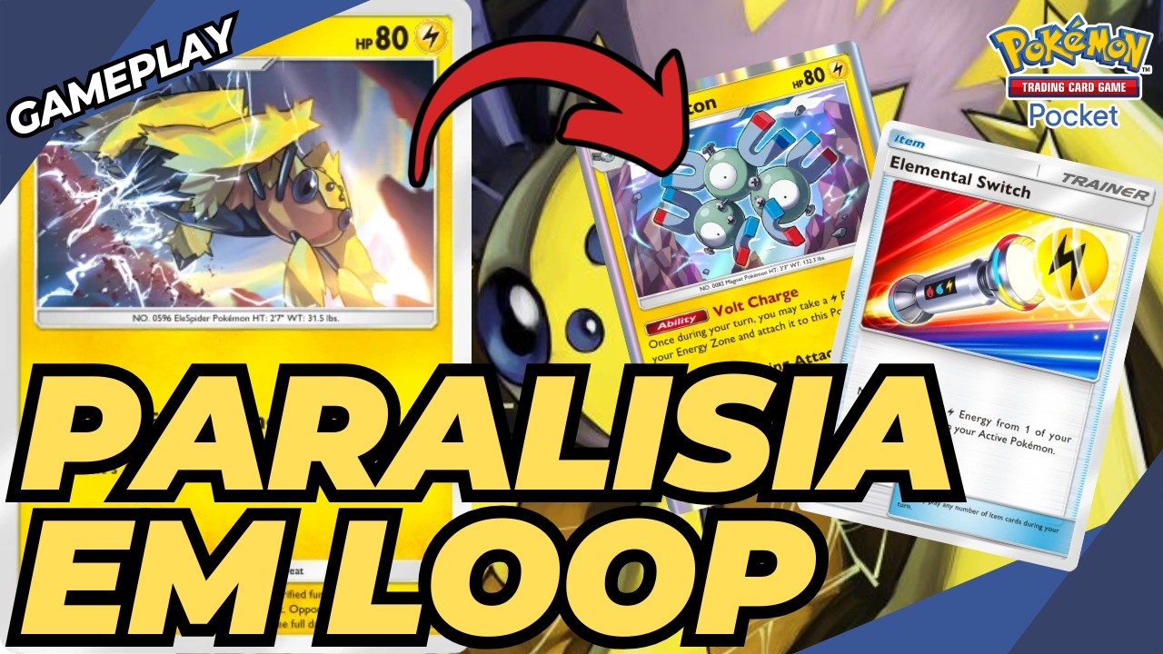 Deixe seu oponente ETERNAMENTE PARALISADO com Galvatula e Magneton | Gameplay Pokémon TCG Pocket