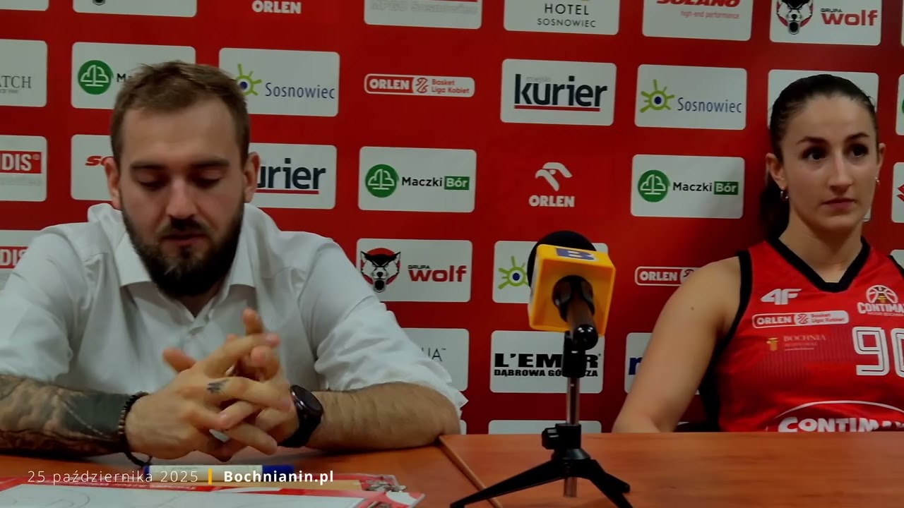 A. Włodarczyk i Alicja Jarząb po meczu Zagłębie Sosnowiec - Contimax MOSiR Bochnia 96-63 [25.X.2025]