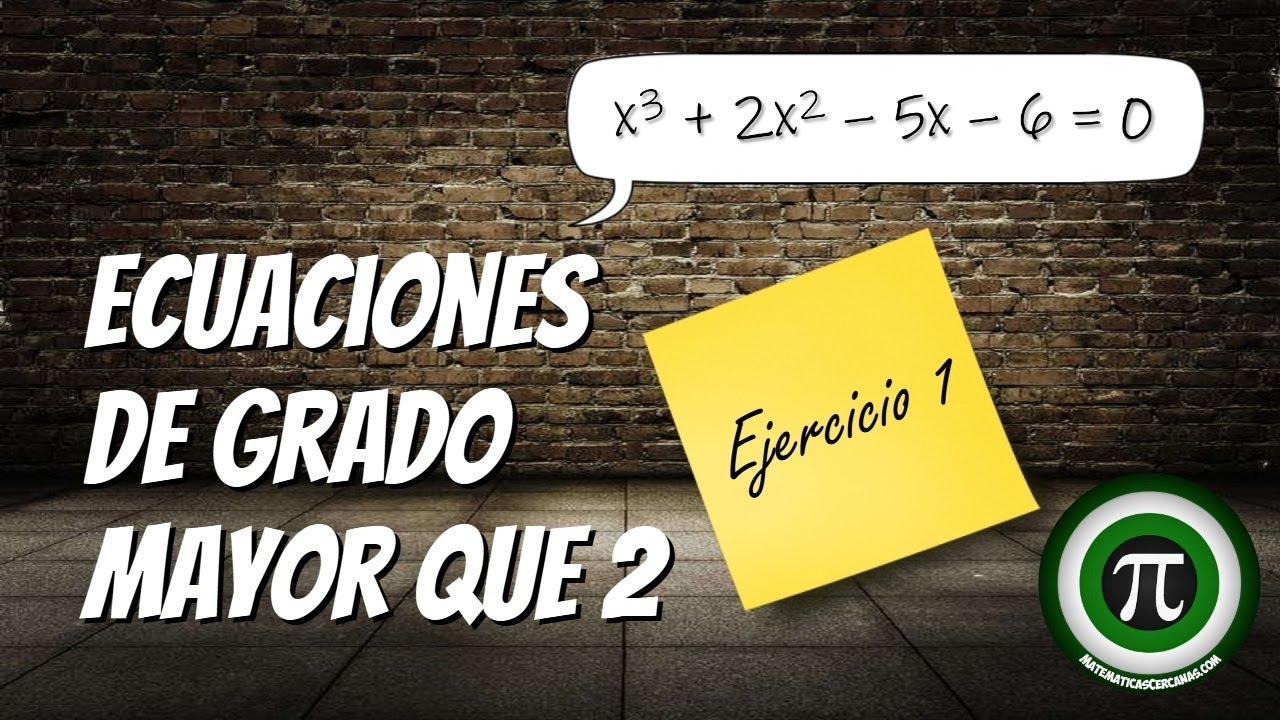 ECUACIONES DE GRADO MAYOR QUE 2 📝 Ejercicio 1 ✔️