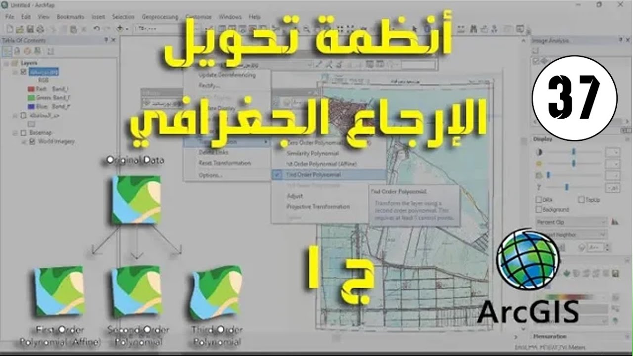 انظمة تحويل الارجاع الجغرافي Geo-referencing Transformation Methods ج1